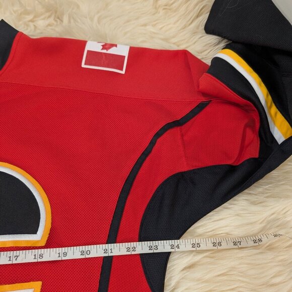 Reebok Men Calgary Flames NHL Authentic Pro Breakaway Hockey Home Jersey Size S - Picture 7 of 10